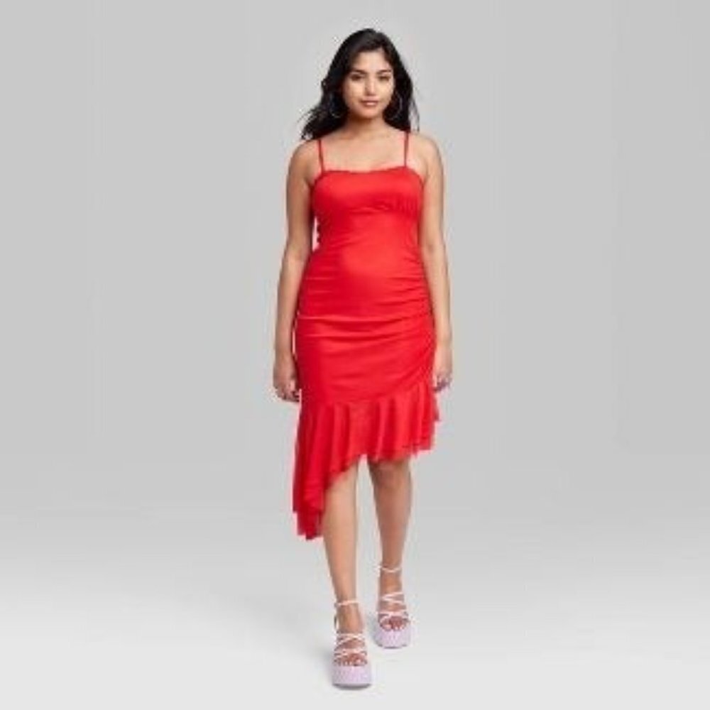 Women's Sleeveless Midi Mesh Dress - Wild Fable Medium - Picture 2 of 3